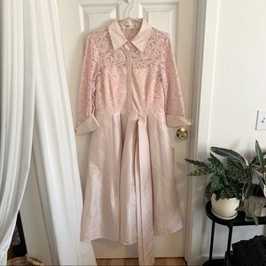 Pink Eliza J 50s Inspired Formal Dress